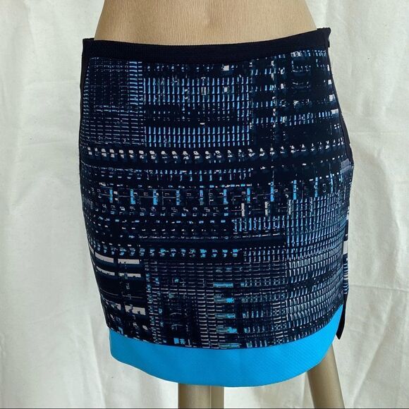 Mexx black all over print mini skirt sz 6 - Picture 1 of 8